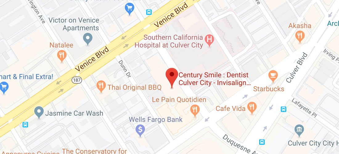 Dentist in Culver City - Century Smile Dental - Culver City, CA - Google Map