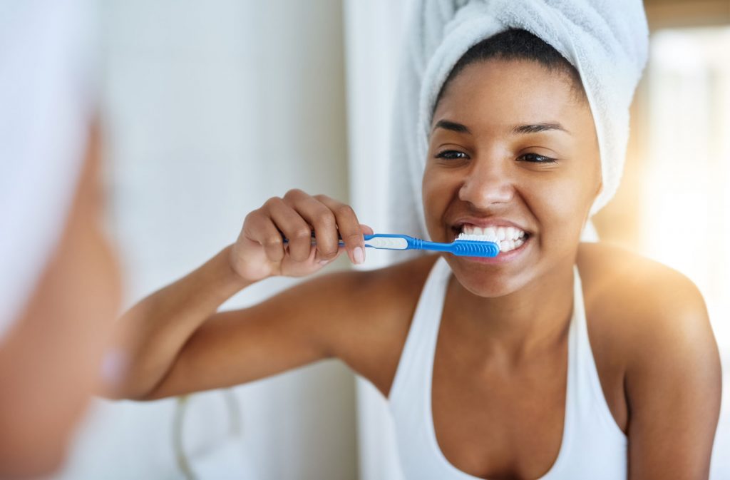 Good oral hygiene begins every morning